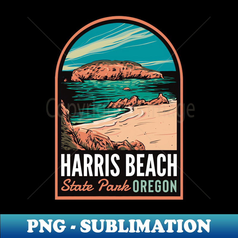 Harris Beach State Park OR - PNG Sublimation Digital Download