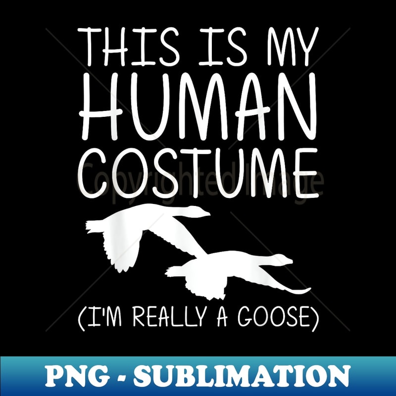 Goose Easy Halloween Human Costume Waterfowl Animal DIY - Retro PNG Sublimation Digital Download