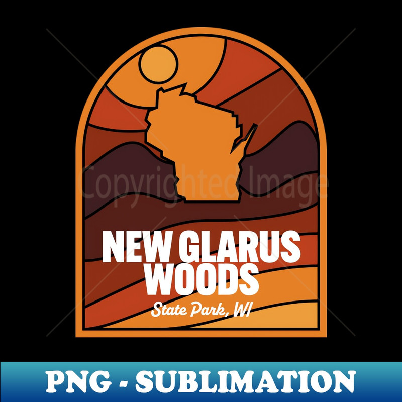 New Glarus Woods State Park Wisconsin - PNG Transparent Sublimation File
