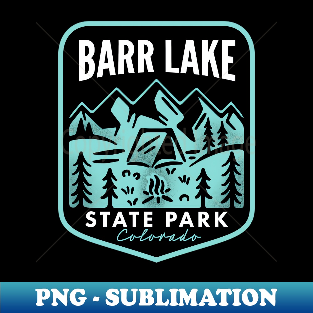 Barr Lake State Park Colorado - Digital Sublimation Download File