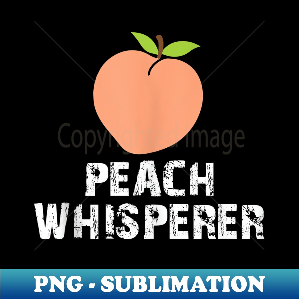 Peach Lover Clothing, Peach Whisperer Fruit Apparel - Vintage Sublimation PNG Download