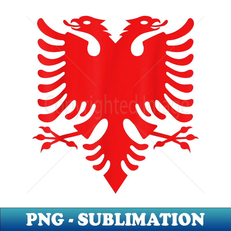 Albanian Flag Albania Double Headed Eagle - Unique Sublimation PNG Download