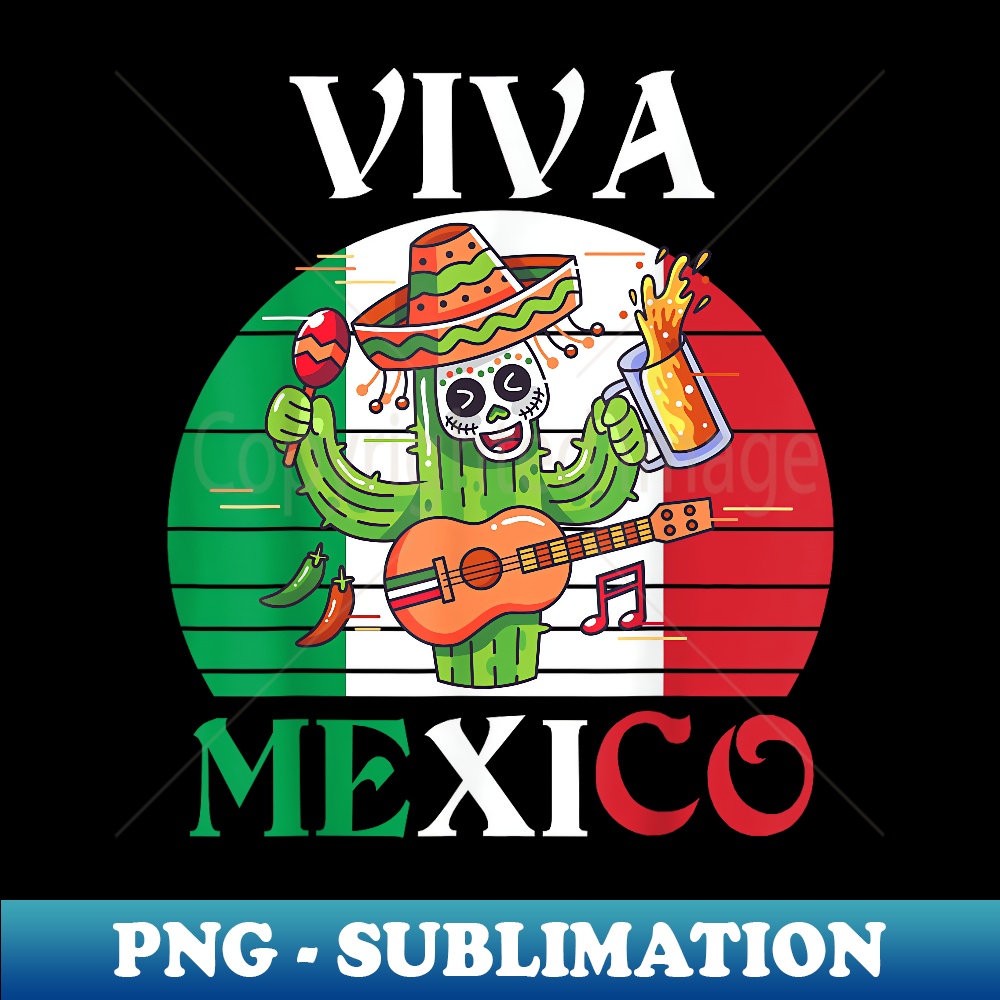 Viva Mexico- Girls Toddler Mexican Flag - Signature Sublimation PNG File