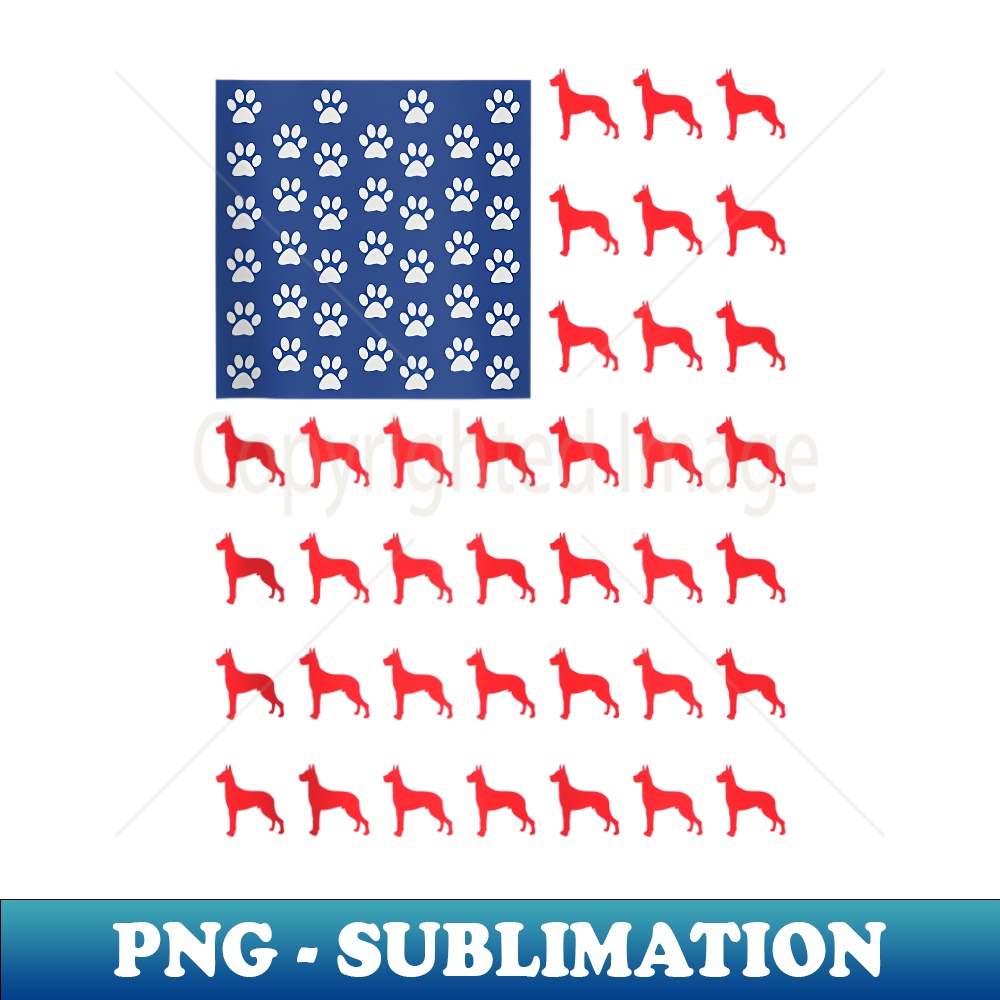 Great Dane Dog American Flag 4th Of July - Unique Sublimation PNG Download