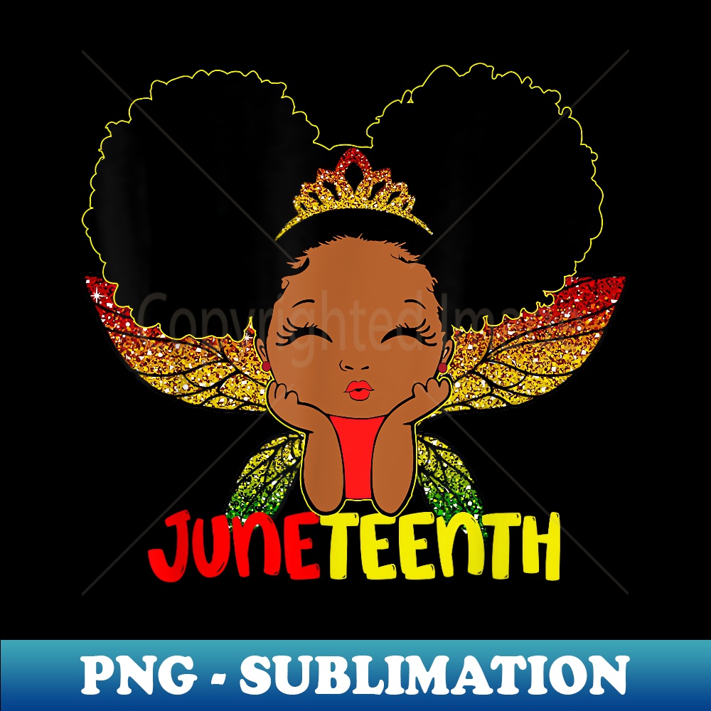 Peekaboo Girl Little Melanin Queen Juneteenth Toddler - PNG Transparent Digital Download File for Sublimation