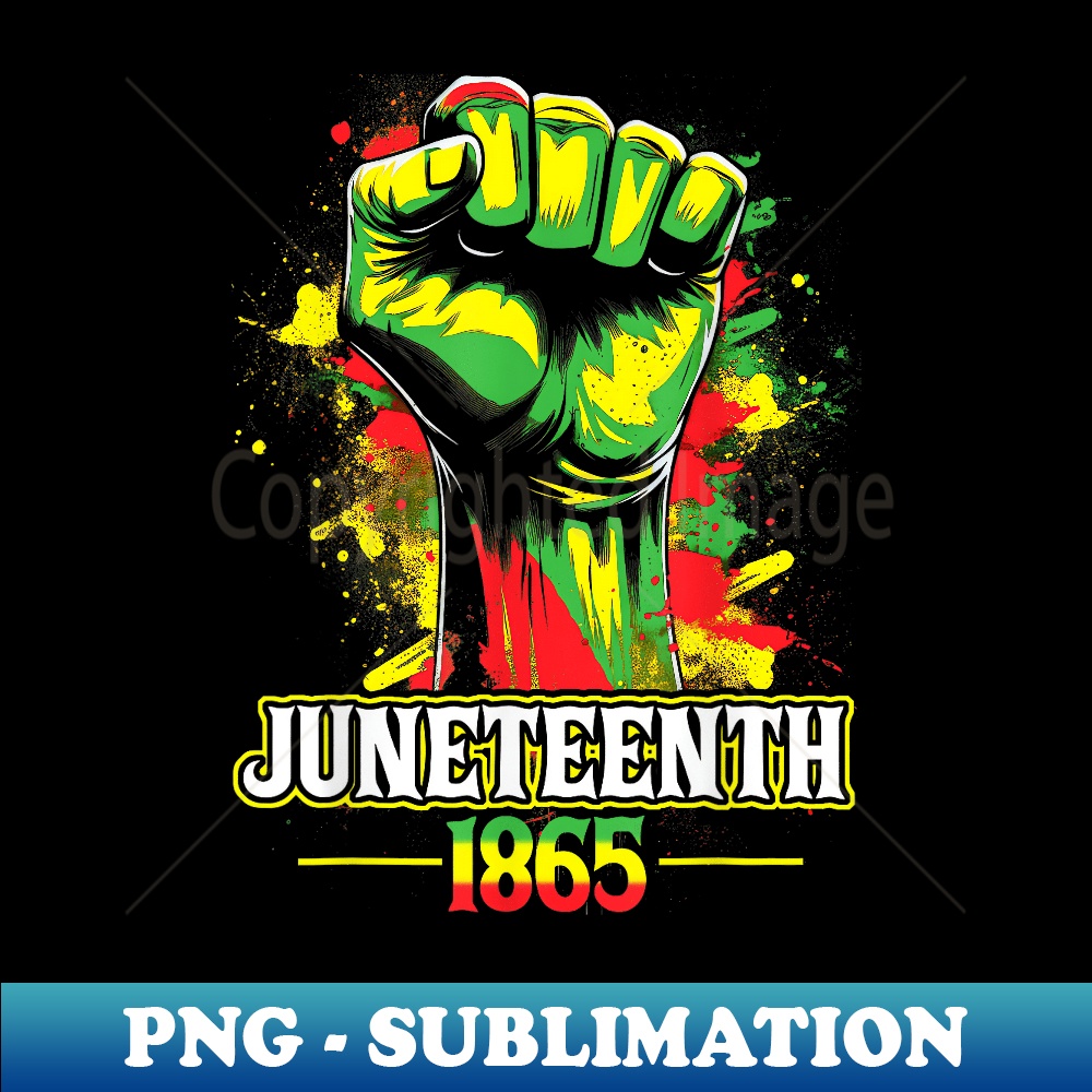 Juneteenth 1865 Black History African American Freedom - PNG Sublimation Digital Download