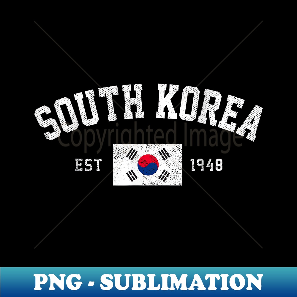 South Korea Est. 1948 South Korean Flag Independence Day - Aesthetic Sublimation Digital File