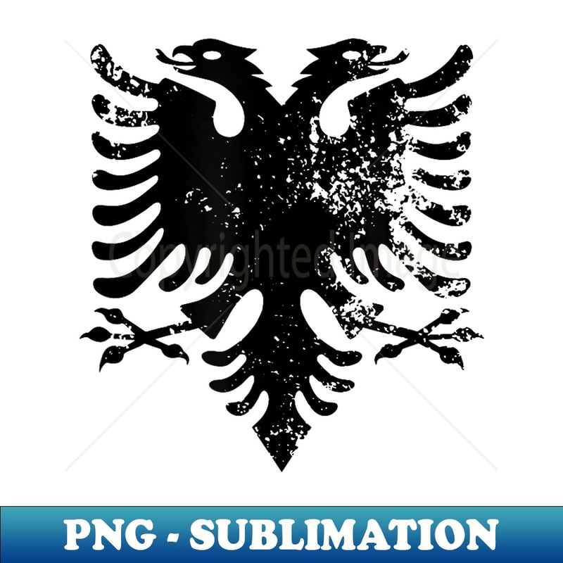 Albanian Flag Red & Black Patriotic Albania Eagle - Professional Sublimation Digital Download