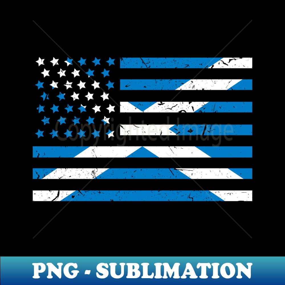 Scottish American Flag Proud Scotland USA - Special Edition Sublimation PNG File