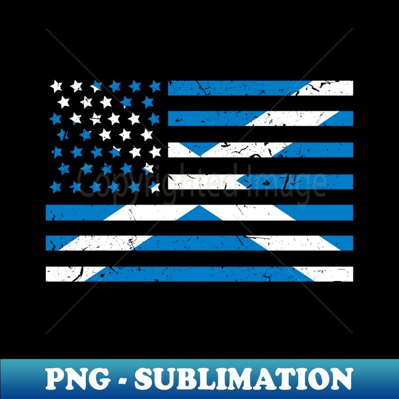 Scottish American Flag Proud Scotland USA - Special Edition Sublimation PNG File