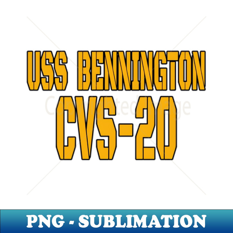 USS Bennington CVS-20 Aircraft Carrier Veterans Front&Back - PNG Transparent Sublimation File