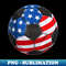 Soccer Ball American Flag 4th of July Boys American - Trendy Sublimation Digital Download