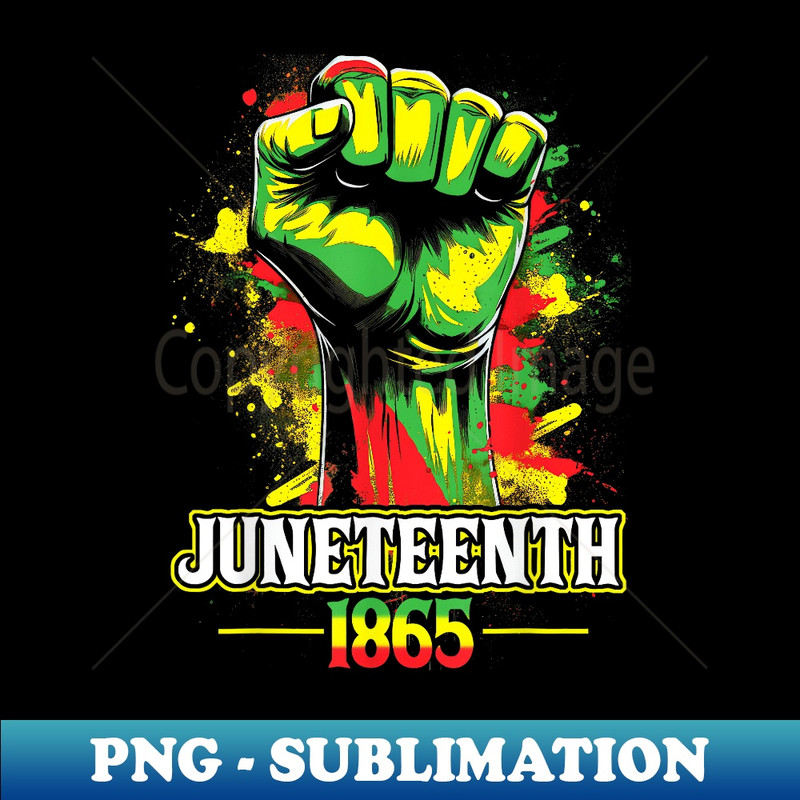Juneteenth 1865 Black History African American Freedom - PNG Transparent Sublimation File