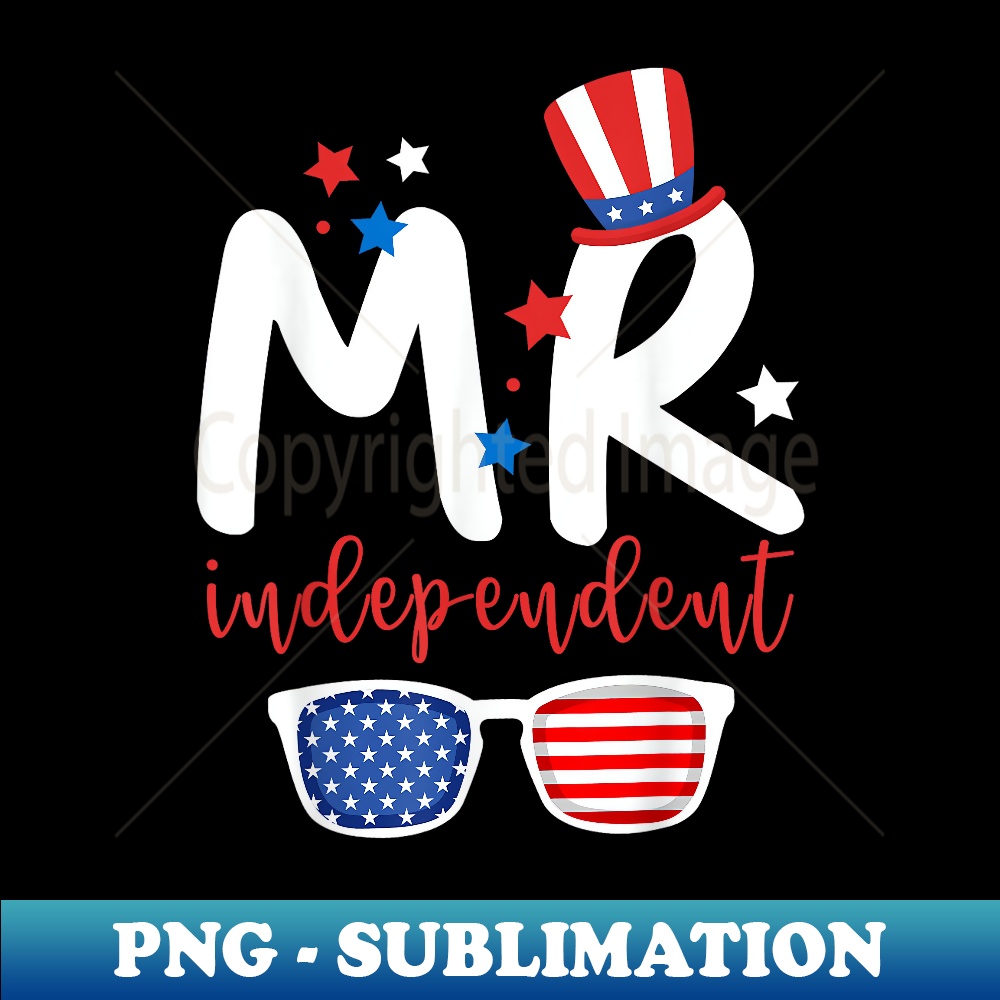 Mr Independent Sunglasses 4th of July Toddler Boy Girl ns - Premium Sublimation Digital Download