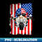 Patriotic USA Gnome Graphic American Flag Motorcycle Rider - Stylish Sublimation Digital Download