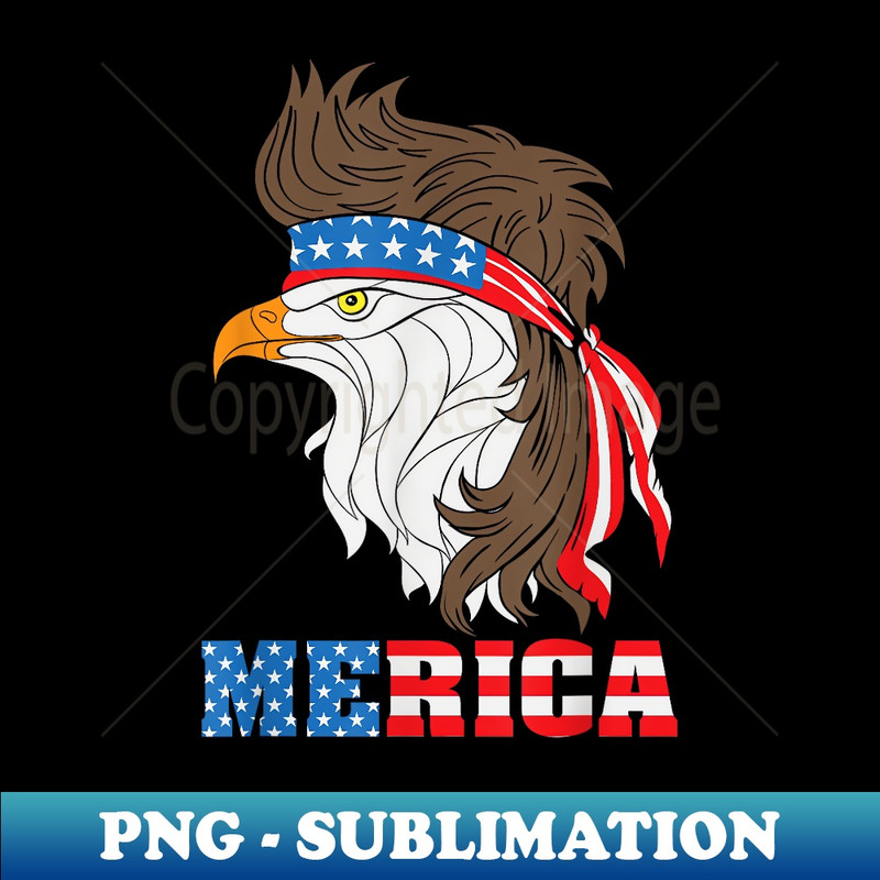 PATRIOTIC EAGLE 4th of July USA American Flag - Instant Sublimation Digital Download