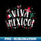 Viva Mexico Party Mexican Independence Flag - High-Resolution PNG Sublimation File
