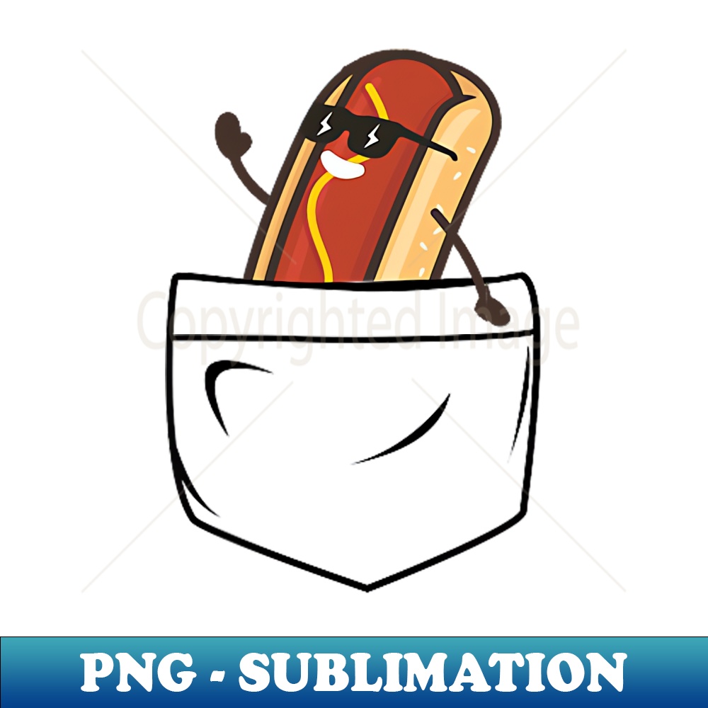 Funny Hotdog in a Pocket meme Grill Cookout Barbecue joke - Aesthetic Sublimation Digital File