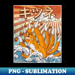 kaiju kitsune nine tailed fox japanese monster - high-quality png sublimation download