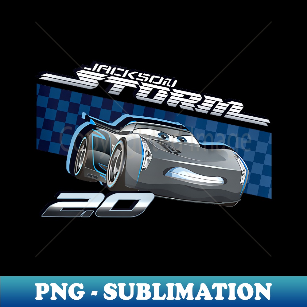 Disney Pixar Cars Jackson Storm 2.0 - Unique Sublimation PNG Download