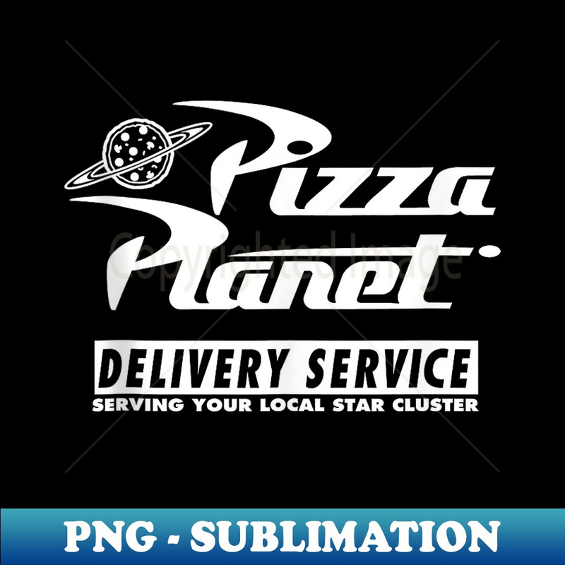 Disney PIXAR Toy Story Pizza Planet Delivery Service Red - Decorative Sublimation PNG File