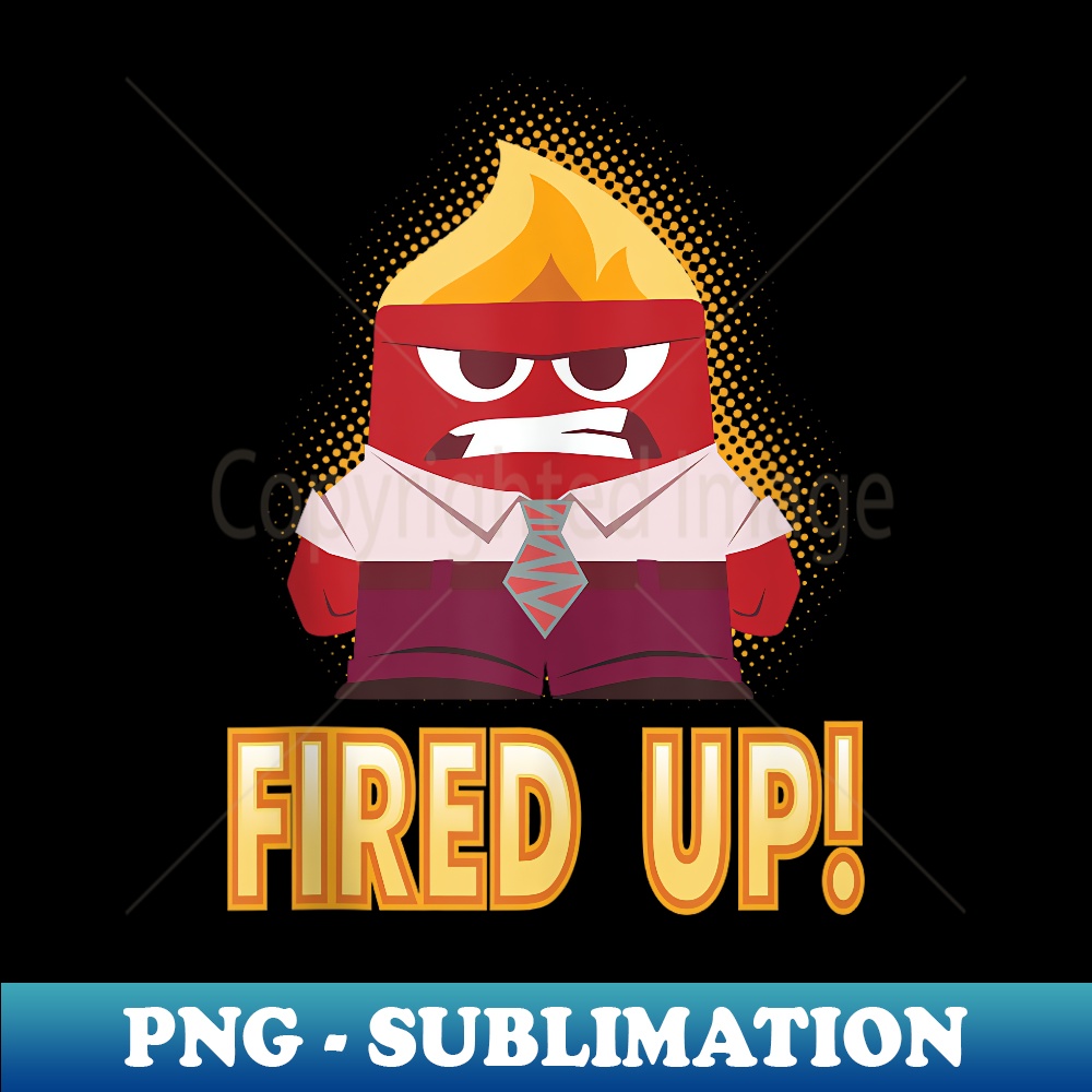 Disney Pixar Inside Out Fired Up! Fuming Anger Shot - Digital Sublimation Download File