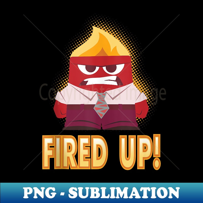 Disney Pixar Inside Out Fired Up! Fuming Anger Shot - Digital Sublimation Download File