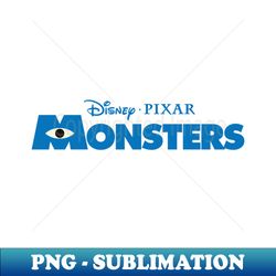 disney pixar monsters inc. title logo - high-quality png sublimation download