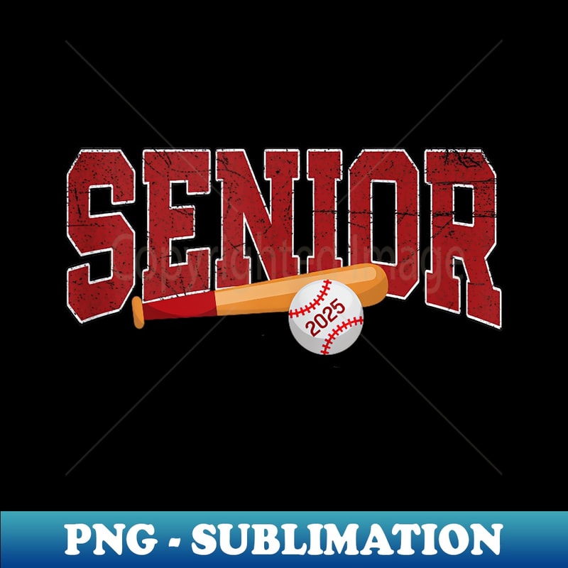 Senior 25 Baseball or Softball Player Class of 2025 Graduate - Aesthetic Sublimation Digital File