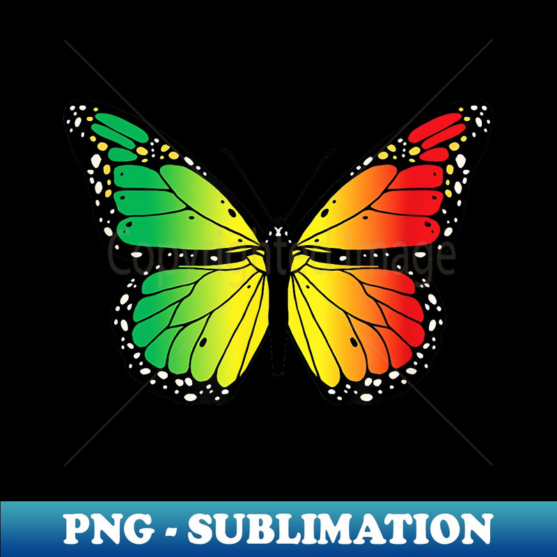 Juneteenth Butterfly Love Butterflies Juneteenth Butterfly - PNG Transparent Sublimation File