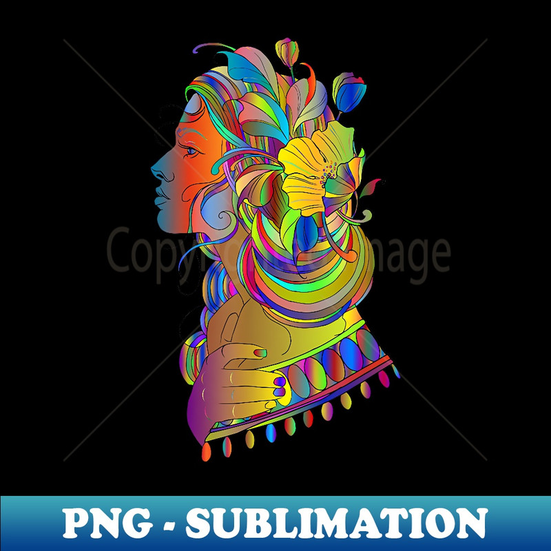 Chromatic Abstract Colorful Watercolor Art - High-Resolution PNG Sublimation File