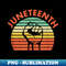 Juneteenth, Raised Fist, Vintage Striped Style - Trendy Sublimation Digital Download