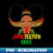 African Little Melanin Queen Juneteenth Girls Toddler - High-Resolution PNG Sublimation File