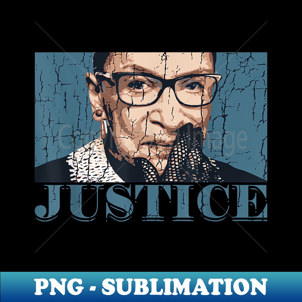 Justice Ruth Bader Ginsburg - Creative Sublimation PNG Download
