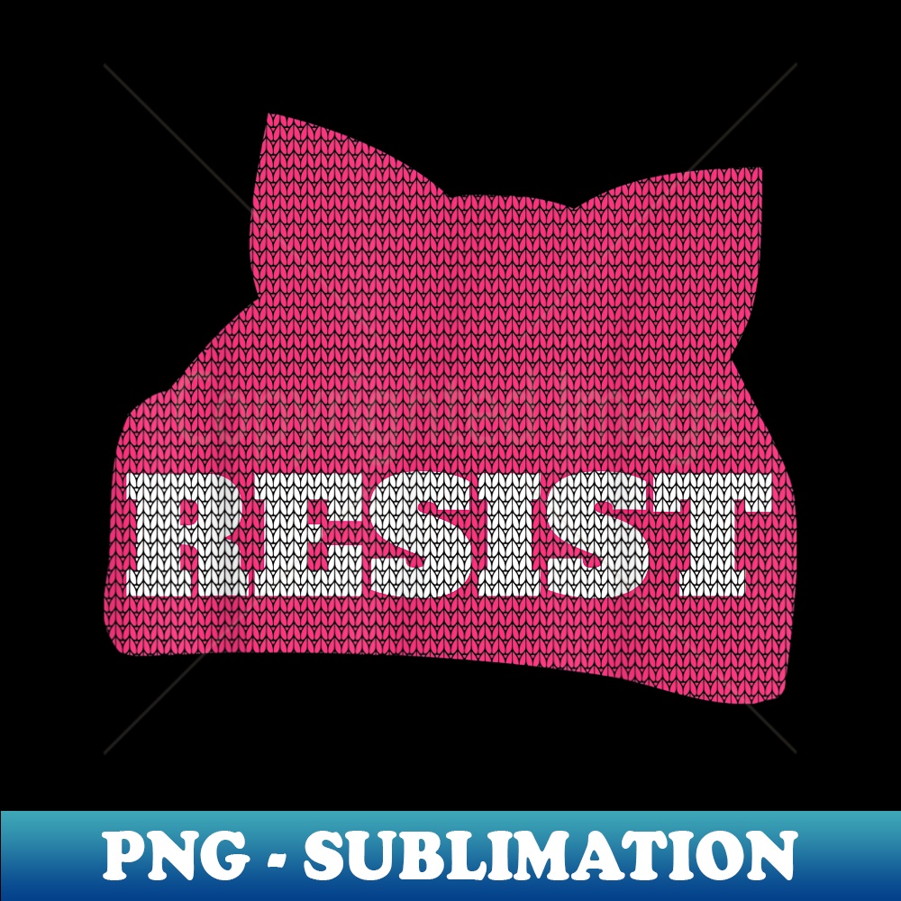 Pussy Cat Pink Hat T ~ 's Rights March - Sublimation-Ready PNG File
