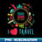 Travel Around The World T I Love Travel - High-Resolution PNG Sublimation File