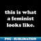 This is what a feminist looks like. - Decorative Sublimation PNG File