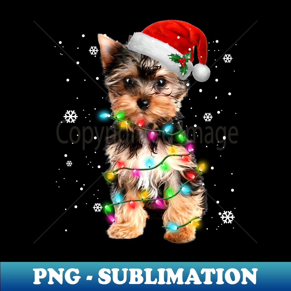 Yorkie Dogs Tree Christmas er Xmas Pet Animal Dog Lover 1 - Creative Sublimation PNG Download