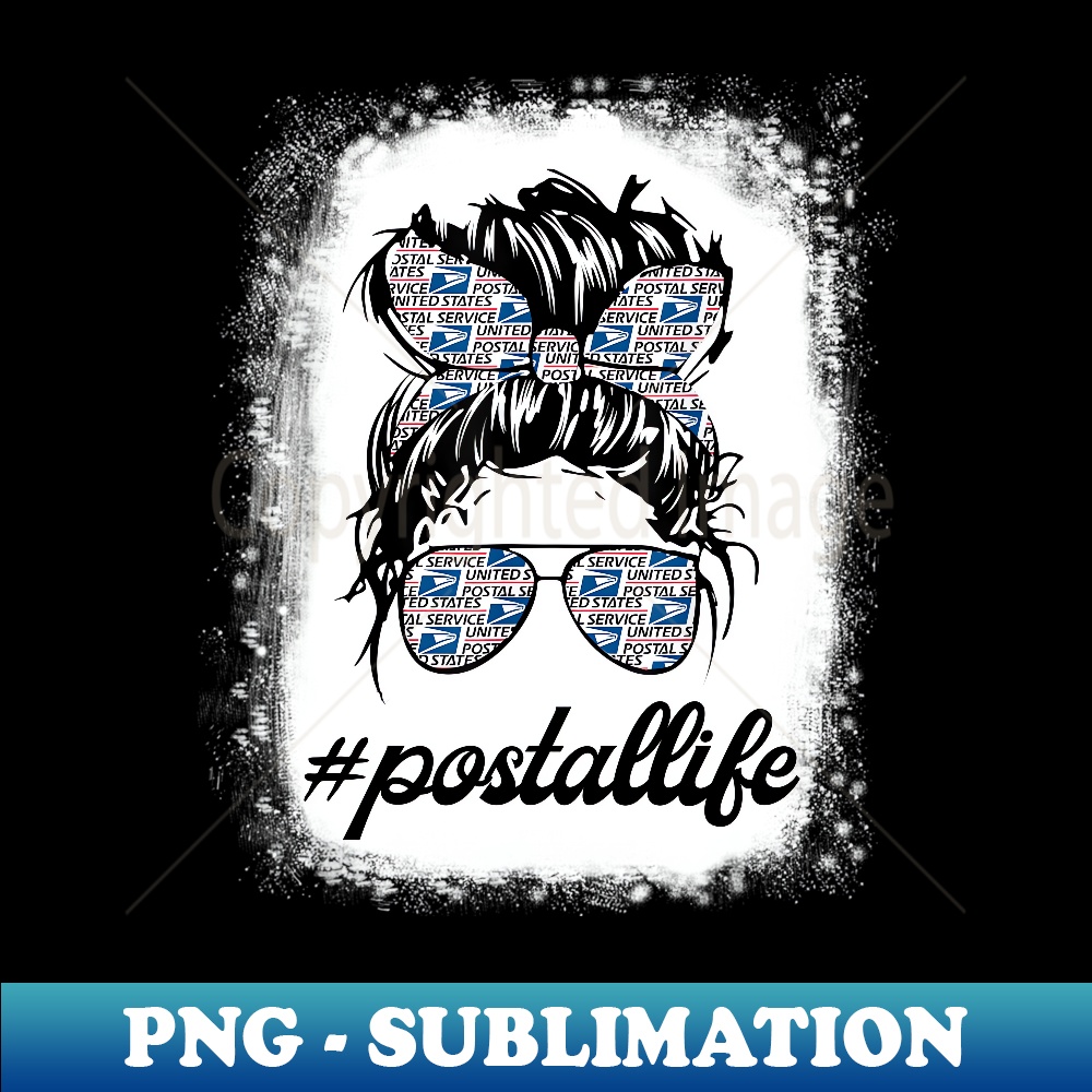 Postallife Mail Carrier Postal Worker Mailwoman Mother's Day - Retro PNG Sublimation Digital Download