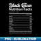 Black Queen Nutrition Facts African American Pride Melanin - Premium Sublimation Digital Download
