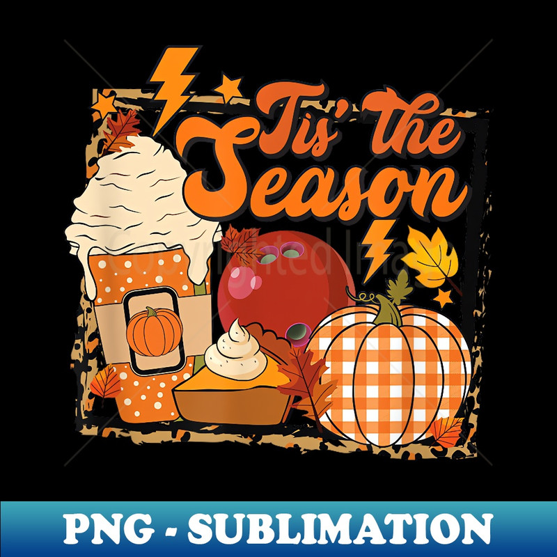 Funny Bowling the Season Pumpkin Halloween Fall Leaf - Trendy Sublimation Digital Download