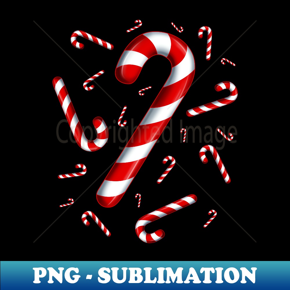 Candy Cane Merry and Bright Red and White Candy Costume - Stylish Sublimation Digital Download