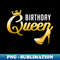 Birthday Queen Girly Gold Shoe Crown s Birthday Party - Premium Sublimation Digital Download
