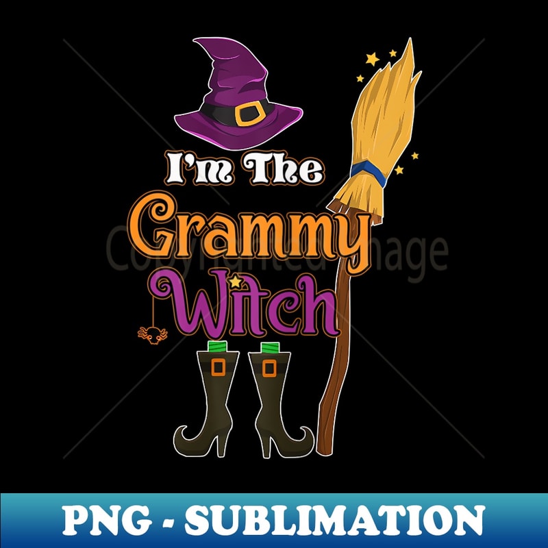 s I'm the Grammy Witch T Family Halloween s - Vintage Sublimation PNG Download