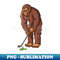 Bigfoot Sasquatch Golf Ball s s for Men Golfer - Modern Sublimation PNG File