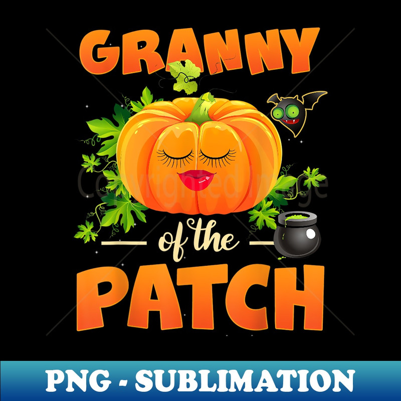 Themed Halloween Granny Of The Cutest Pumpkin In The Patch 1 - Stylish Sublimation Digital Download