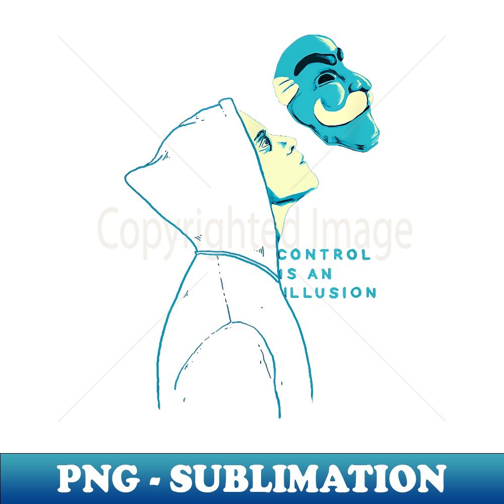F Society Control Is An Illusion Robot Hacker Programming - High-Resolution PNG Sublimation File