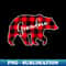 Grandma Bear Red Plaid Matching Family Christmas - PNG Transparent Digital Download File for Sublimation