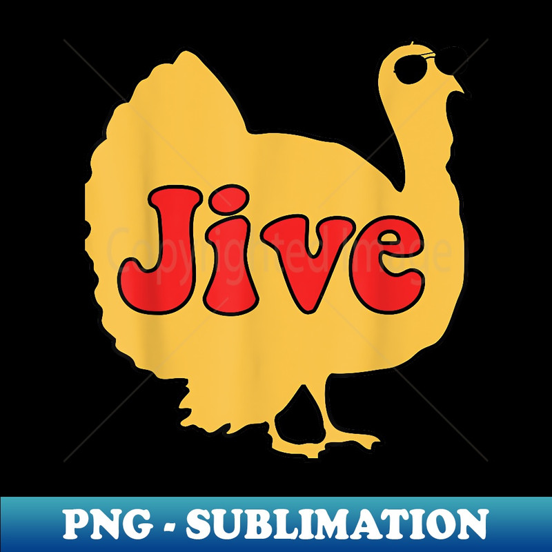 Jive Turkey Face Thanksgiving Cool family - Elegant Sublimation PNG Download
