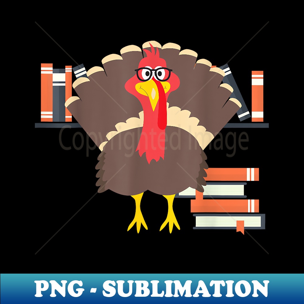 Librarian Turkey Thanksgiving For Librarian - Stylish Sublimation Digital Download